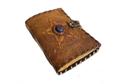 pentagram handmade wholesaler Celtic custom design personalize vintage leathers journal journal Hardcover Diary book 2022 planner book of shadows